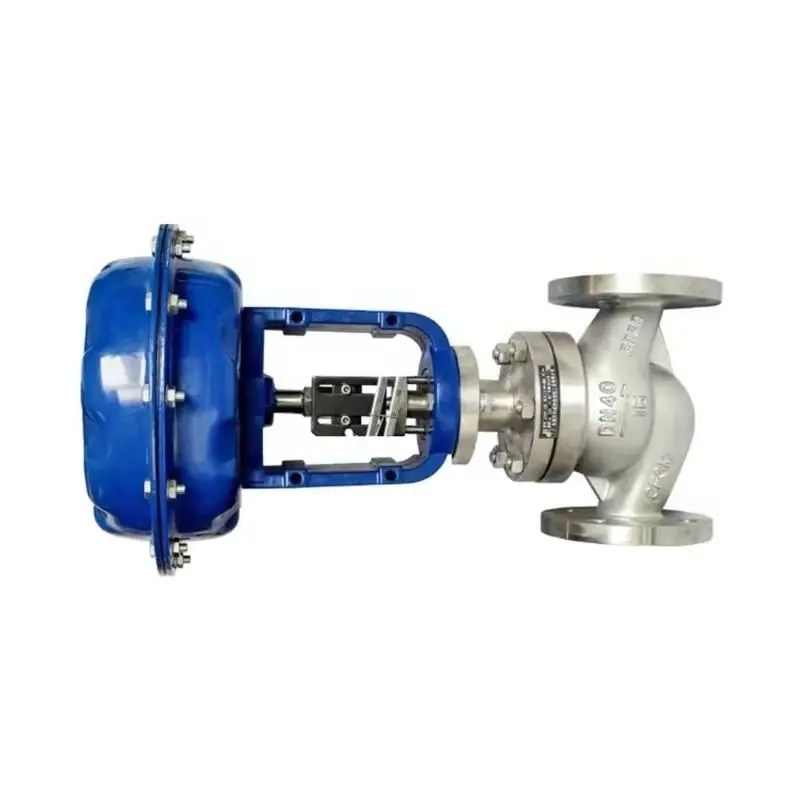 DKV WCB Pneumatic Globe Valve SS304 Pneumatic Single Seat Steam Control Valve with YT1000 Positioner
DKV WCB Pneumatic Globe Valve SS304 Pneumatic Single Seat Steam Control Valve with YT1000 Positioner