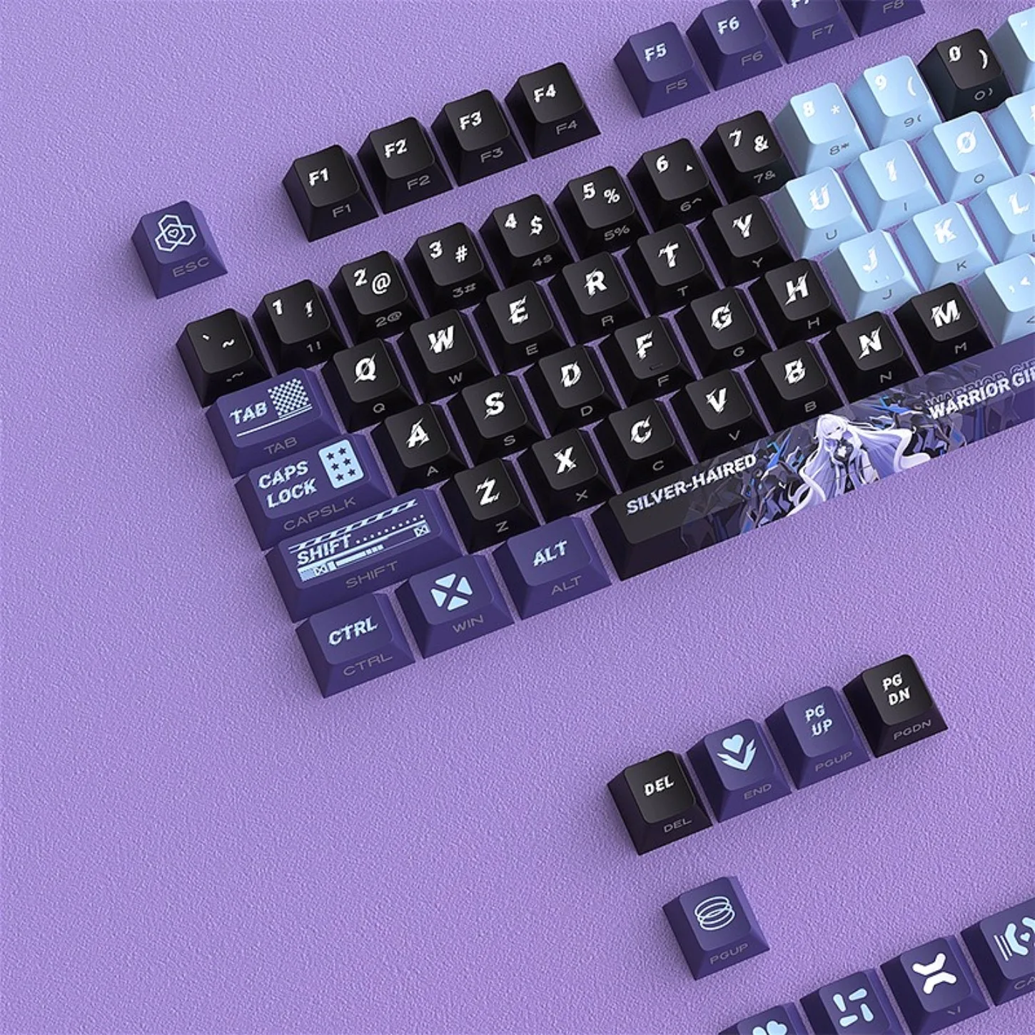 125 Keys Cherry Profile PBT Triple Color Side Print Shine Through Keycaps for Mechanical Keyboard
125 Keys Cherry Profile PBT Triple Color Side Print Shine Through Keycaps for Mechanical Keyboard