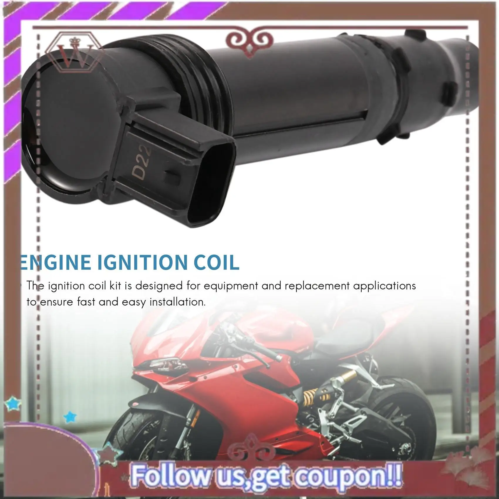 A57E-2PCS 129700-4580 Ignition Coil For KAWASAKI ER6N EX650 Versys 650 KLE650A KLE650C ZR1000 Z10 Ninja 650R EX650J 05-14
A57E-2PCS 129700-4580 Ignition Coil For KAWASAKI ER6N EX650 Versys 650 KLE650A KLE650C ZR1000 Z10 Ninja 650R EX650J 05-14