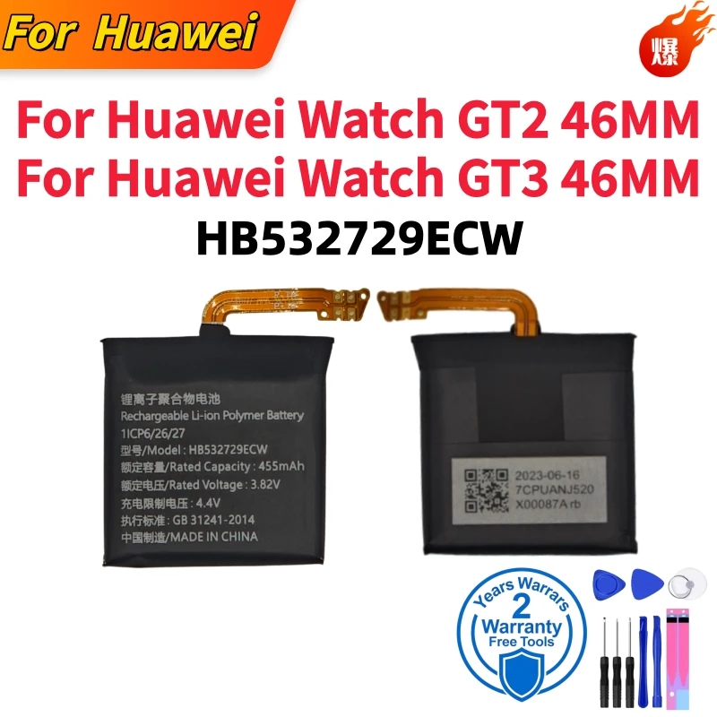 HB532729ECW high quality Battery For Huawei Watch GT2 46MM Watch GT3 46MM JPT-B19 JPT-B29 Bateria+ Free Tools Fast Shipping
HB532729ECW high quality Battery For Huawei Watch GT2 46MM Watch GT3 46MM JPT-B19 JPT-B29 Bateria+ Free Tools Fast Shipping