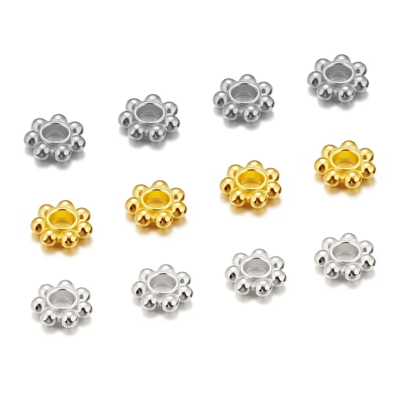50Pcs Brass Gold Plated Snowflake Spacers Daisy Flower Spacer Beads For Yoga Bracelet Necklace Earrings Jewelry Making Supplies
50Pcs Brass Gold Plated Snowflake Spacers Daisy Flower Spacer Beads For Yoga Bracelet Necklace Earrings Jewelry Making Supplies