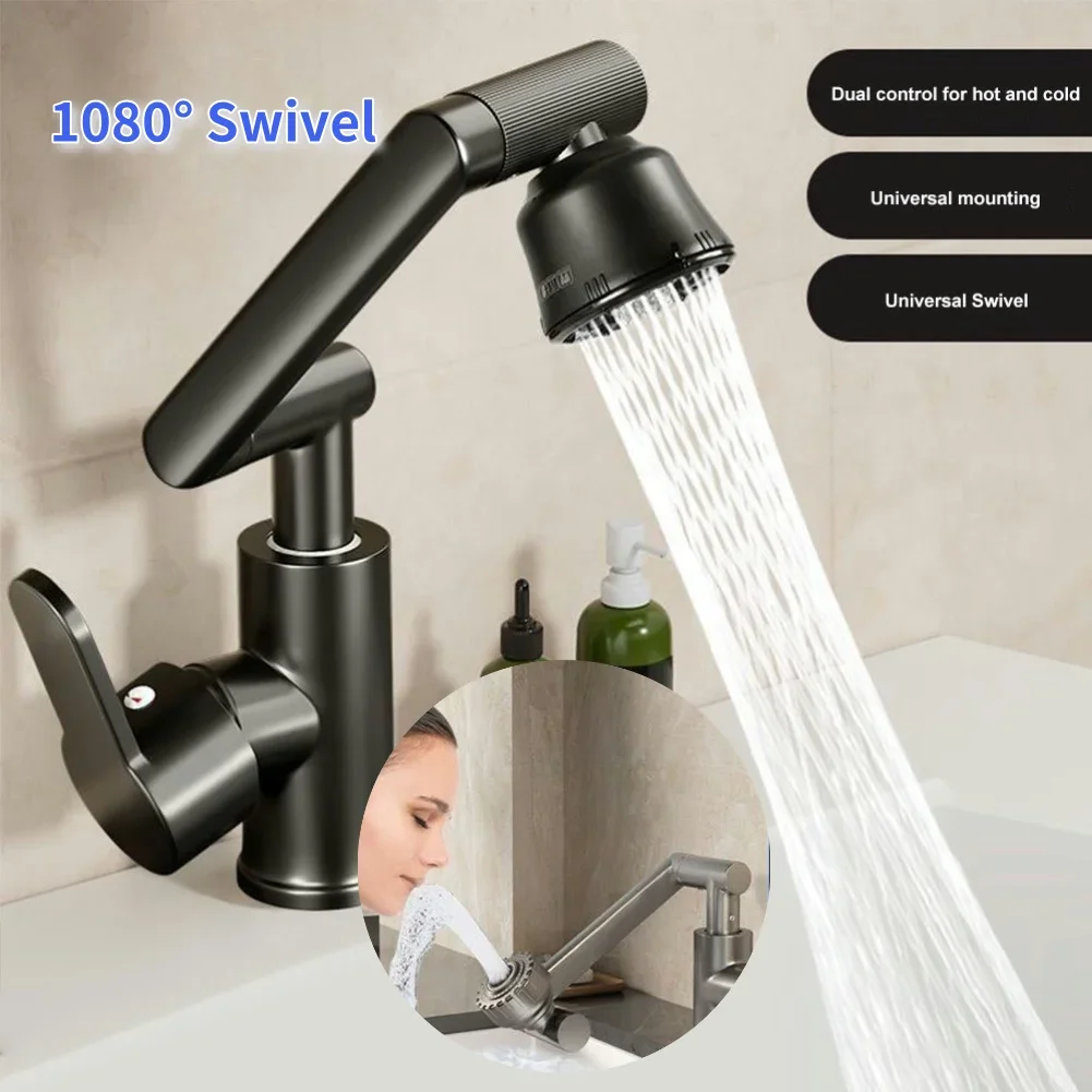 1080 Degree Swivel Faucet Robotic Arm Faucet 360 Degree Rotation Mechanical Arm Kitchen Faucet Bathroom Faucet for Kitchen Sink
1080 Degree Swivel Faucet Robotic Arm Faucet 360 Degree Rotation Mechanical Arm Kitchen Faucet Bathroom Faucet for Kitchen Sink