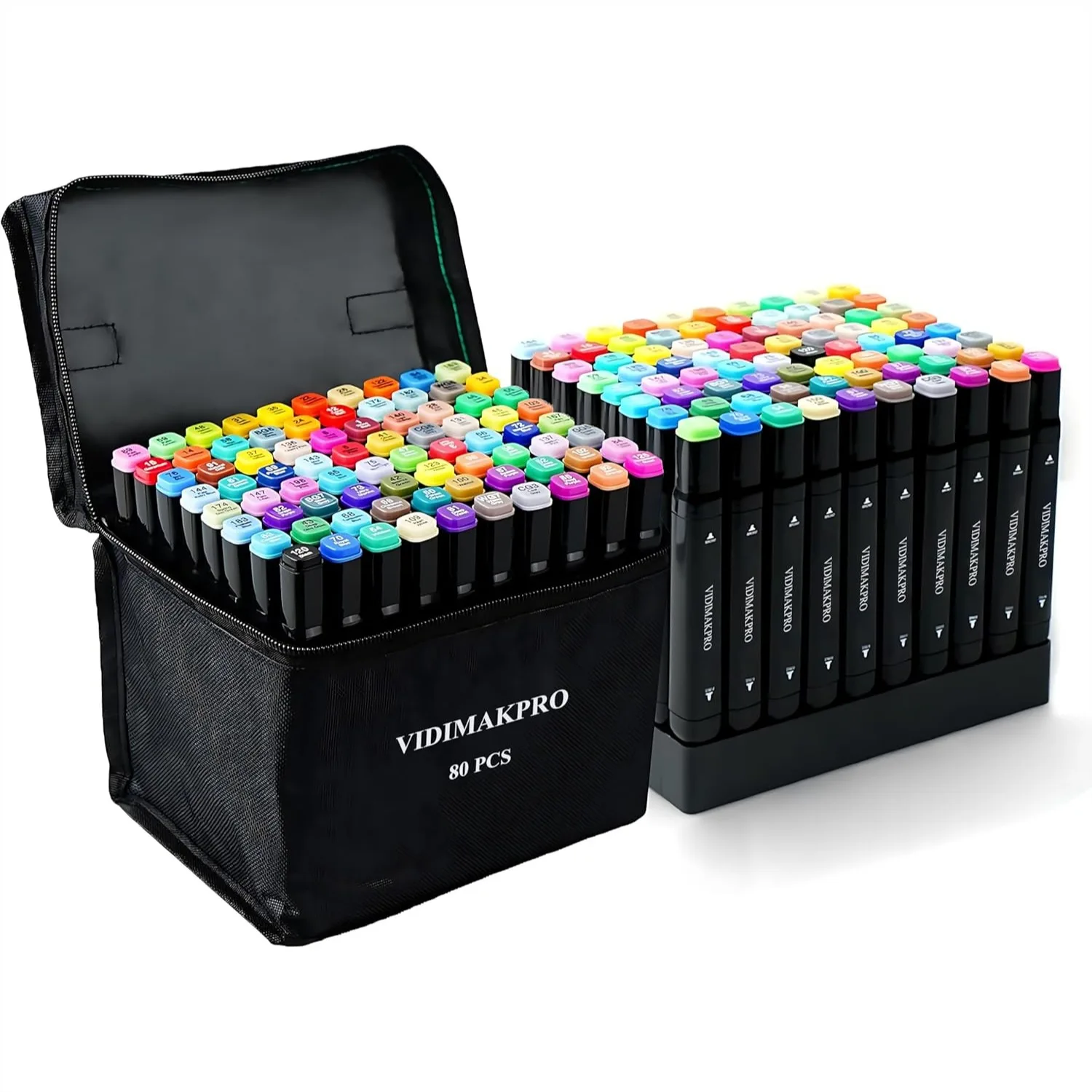 Alcohol Markers 80 Colors with Base Dual Tip Art Drawing Markers for Kids Students Adults Comics Sketching Illustration
Alcohol Markers 80 Colors with Base Dual Tip Art Drawing Markers for Kids Students Adults Comics Sketching Illustration
