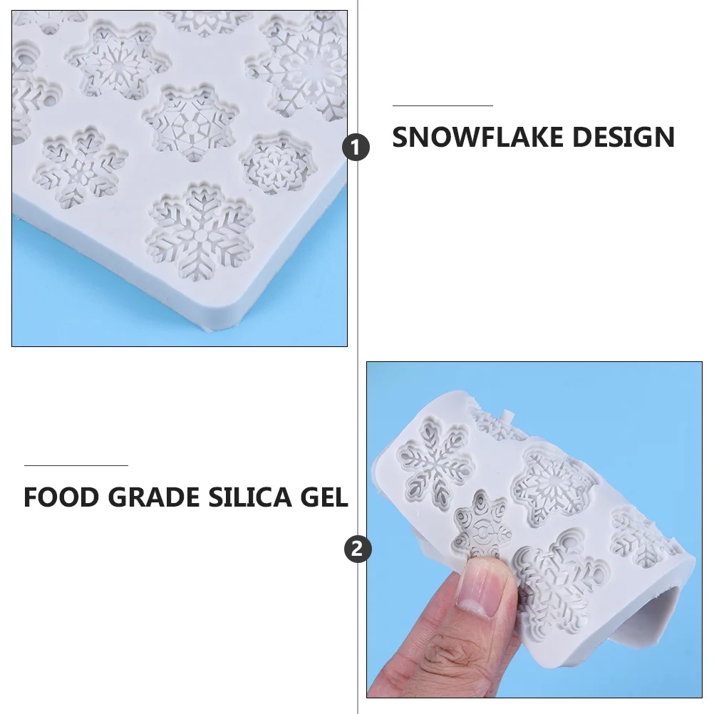 2Pcs Snowflake Silicone Cake Mold Food Grade Baking Tool DIY Christmas Cookie Die Safe Environmentally Friendly
2Pcs Snowflake Silicone Cake Mold Food Grade Baking Tool DIY Christmas Cookie Die Safe Environmentally Friendly