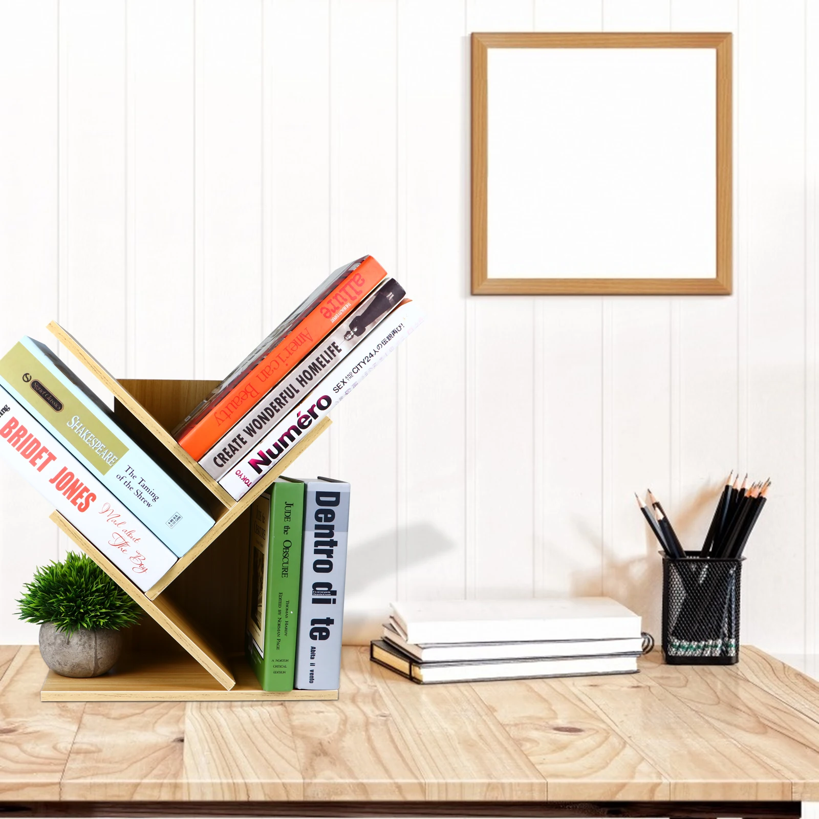 Desktop Bookshelf 3 Layer Storage Rack Plate Shelving Simple Bookcase Study Bedroom Living Room Kids Room Classrooms
Desktop Bookshelf 3 Layer Storage Rack Plate Shelving Simple Bookcase Study Bedroom Living Room Kids Room Classrooms