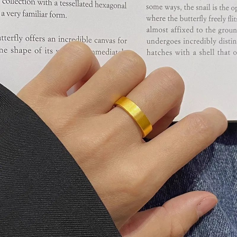 Matte Titanium Steel Retro Ring Women's Index Finger Ring Simple Plain Finish Fashion Jewelry Traditional Court Style
Matte Titanium Steel Retro Ring Women's Index Finger Ring Simple Plain Finish Fashion Jewelry Traditional Court Style