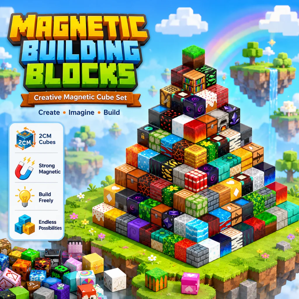 New Magnetic Building Blocks Toy Magnet World Magnetic Tin Box Construction Brick Cube STEM Boy Girl Children Toys Set Best Gift
New Magnetic Building Blocks Toy Magnet World Magnetic Tin Box Construction Brick Cube STEM Boy Girl Children Toys Set Best Gift
