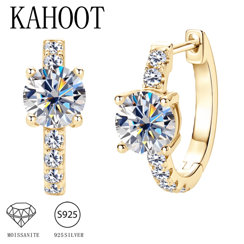 A pair of 925 sterling silver moissanite stud earrings, fashionable, retro, elegant, high-quality hoop earrings
A pair of 925 sterling silver moissanite stud earrings, fashionable, retro, elegant, high-quality hoop earrings