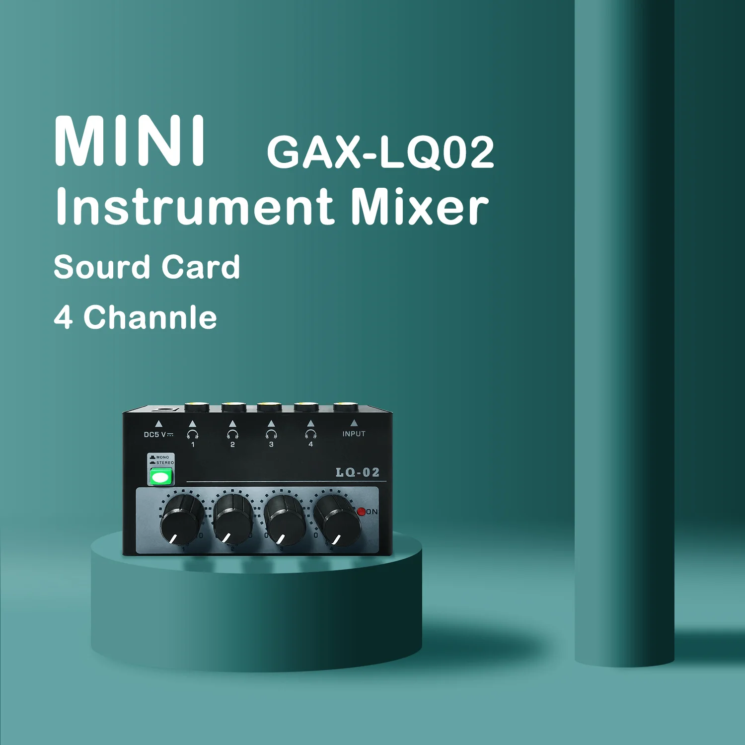 GAX-LQ02 1In 4 Out Audio Frequency Divider Audio Mixer can be used for Online Multi-platform Live Broadcast of Stage Performance
GAX-LQ02 1In 4 Out Audio Frequency Divider Audio Mixer can be used for Online Multi-platform Live Broadcast of Stage Performance