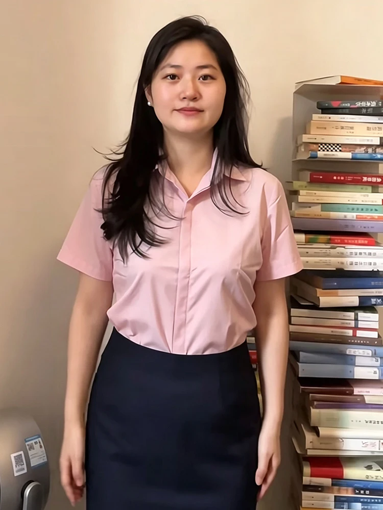 Pink Short Sleeve Shirt Women's Summer Commute Interview Turn-down Collar Anti-aging Thin Luxury Fashion Class Uniform Shirt
Pink Short Sleeve Shirt Women's Summer Commute Interview Turn-down Collar Anti-aging Thin Luxury Fashion Class Uniform Shirt