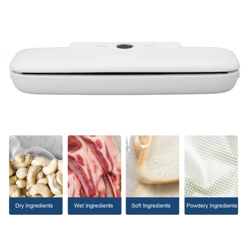 Vacuum Sealer Machine Powerful Suction Bags Cutter Included Compact Automatic Food Sealer Dry Moist Modes