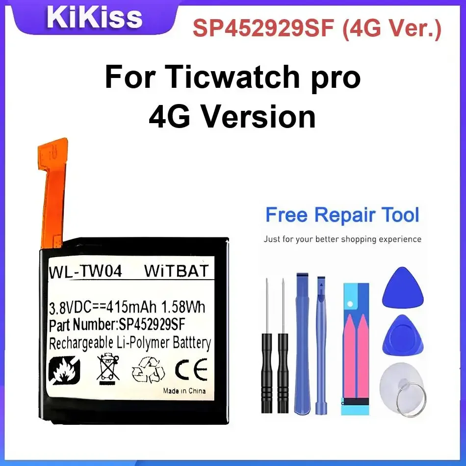 SP452929SF (версия 4G) Аккумулятор для часов Ticwatch Pro 4G Version, совершенно новые батареи
SP452929SF (версия 4G) Аккумулятор для часов Ticwatch Pro 4G Version, совершенно новые батареи