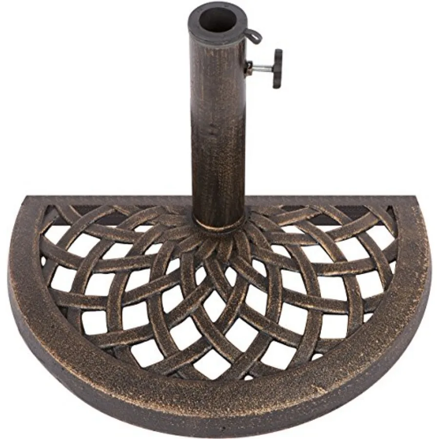 Cast Iron Half Umbrella Base - 17.7 Inch Diameter by Bronze Finish
Cast Iron Half Umbrella Base - 17.7 Inch Diameter by Bronze Finish