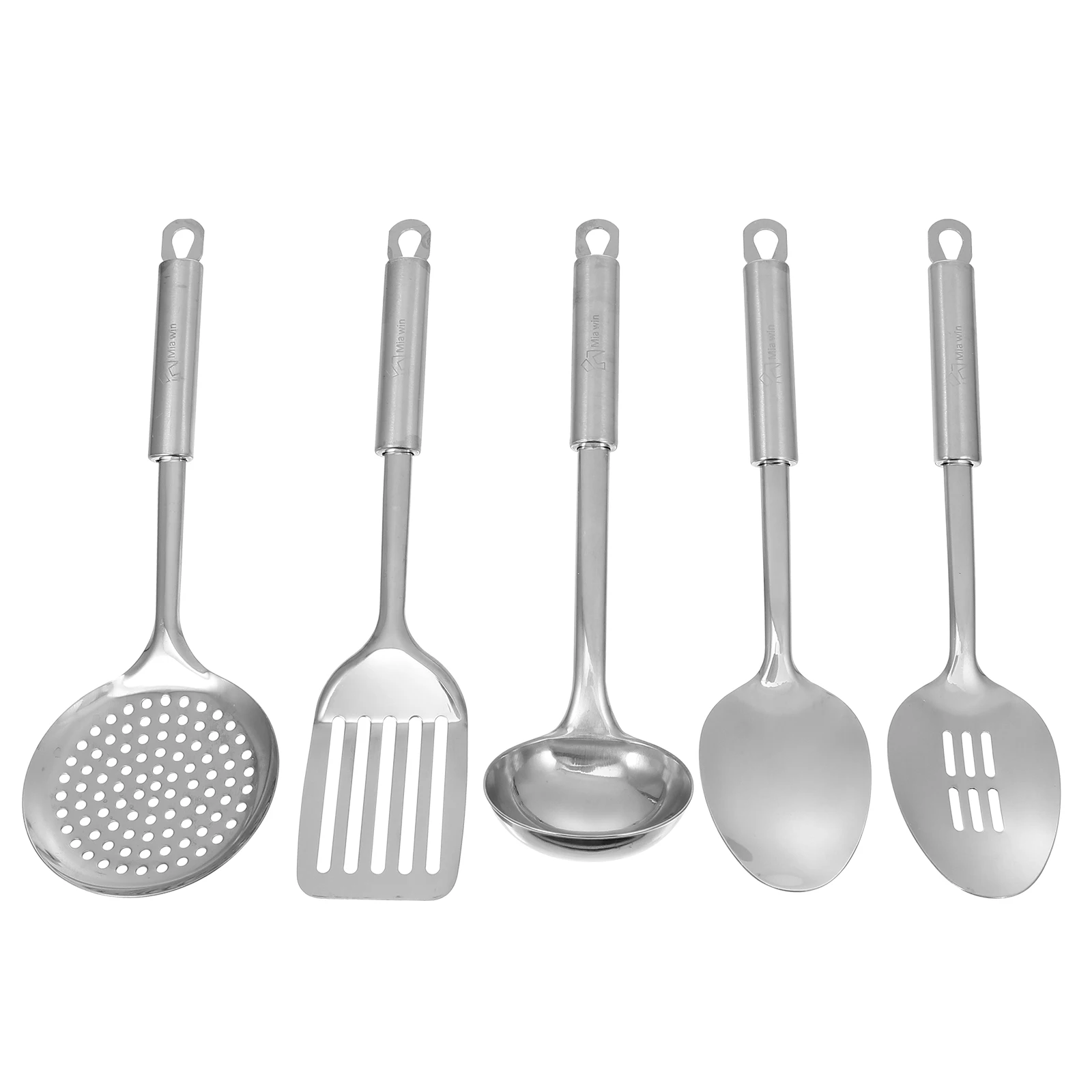 5 pcs Stainless Steel Kitchenware Set Corrosion Resistant Cooking Utensils Wares Spoons Long Lasting Use Smooth H
5 pcs Stainless Steel Kitchenware Set Corrosion Resistant Cooking Utensils Wares Spoons Long Lasting Use Smooth H