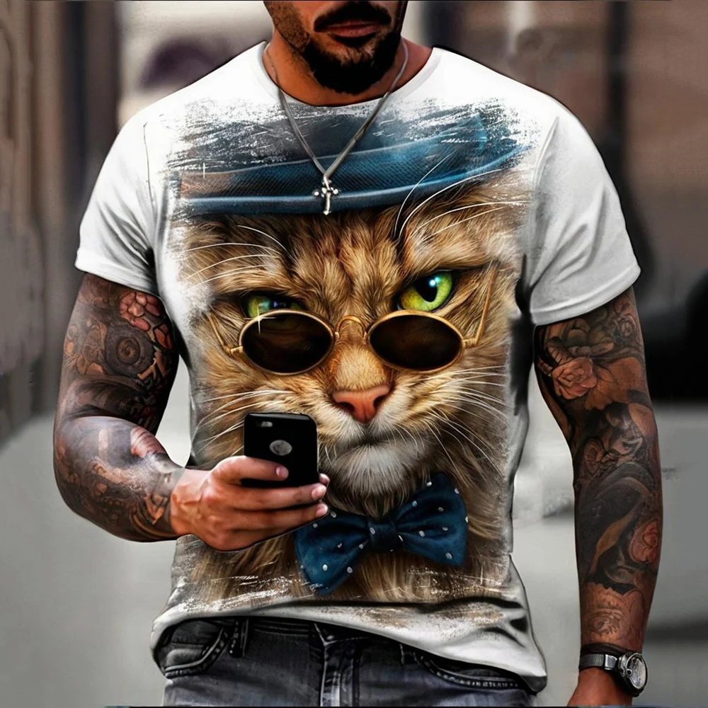 Summer Men‘s T Shirt Casual Short Sleeve Tee cartoon animal Print T Shirt Street Fashion Sportshirt Male Oversized Clothing
Summer Men‘s T Shirt Casual Short Sleeve Tee cartoon animal Print T Shirt Street Fashion Sportshirt Male Oversized Clothing