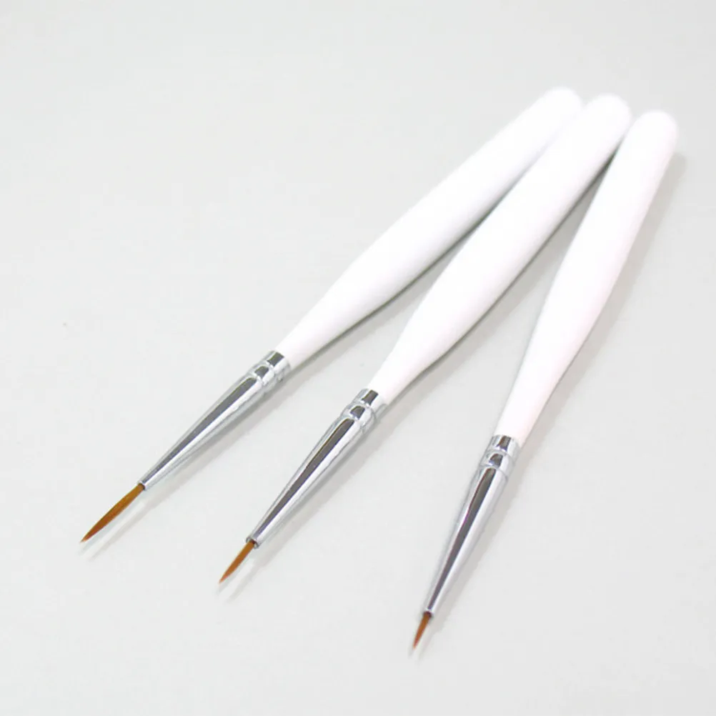 3Pcs Nail Art Pens Dotting Painting Drawing Liner Polish Brush Tool Soft Thin Fade Resistant Professional Home Use White
3Pcs Nail Art Pens Dotting Painting Drawing Liner Polish Brush Tool Soft Thin Fade Resistant Professional Home Use White