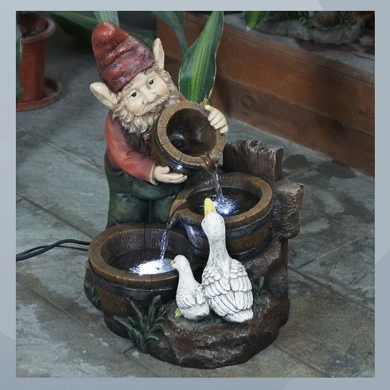 Garden Resin Fountain Flowing Water Garden Duck Elf Decoration Circulating Water Floor Landscape Ornament
Garden Resin Fountain Flowing Water Garden Duck Elf Decoration Circulating Water Floor Landscape Ornament