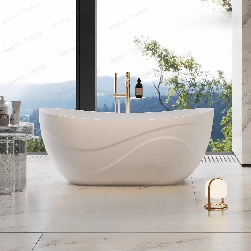 Freestanding Bathtub Italian Original Design Streamline Pattern Ergonomic Anti Yellowing For Bathroom Hotel Villa
Freestanding Bathtub Italian Original Design Streamline Pattern Ergonomic Anti Yellowing For Bathroom Hotel Villa