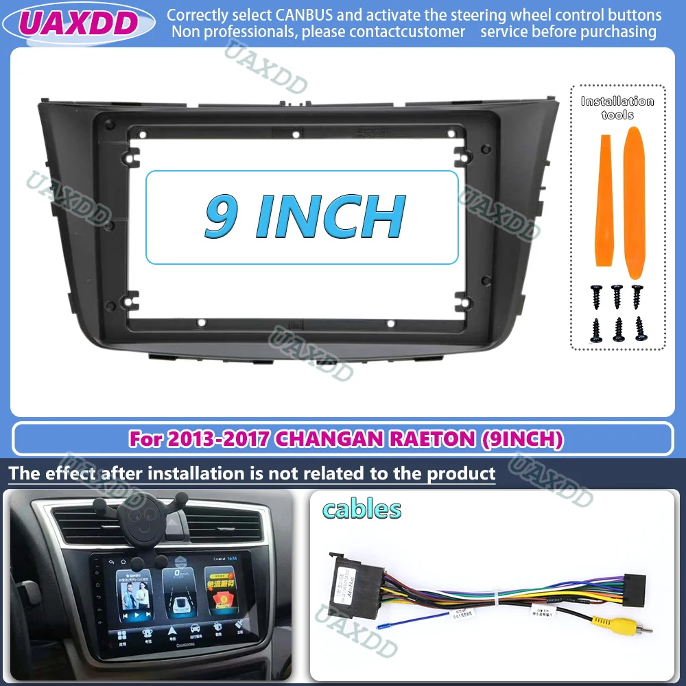 Car Frame Fascia Adapter Canbus Box Decoder Android Radio Audio Dash Fitting Panel Kit For 2013-2017 Changan Chana Raeton 9 inch
Car Frame Fascia Adapter Canbus Box Decoder Android Radio Audio Dash Fitting Panel Kit For 2013-2017 Changan Chana Raeton 9 inch