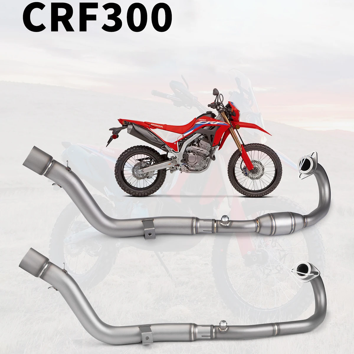 1 piece of stainless steel front section is suitable for motorcycle Honda CRF300L/RALLY exhaust pipe front section modification
1 piece of stainless steel front section is suitable for motorcycle Honda CRF300L/RALLY exhaust pipe front section modification