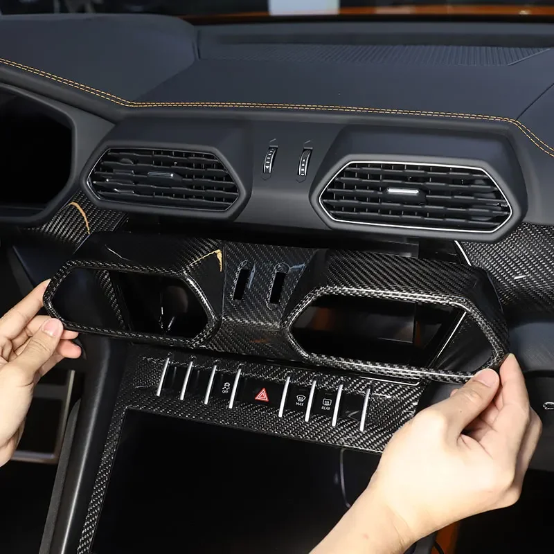 For Lamborghini URUS 2018-23 Real Carbon Fiber Car Central Control Air Conditioning Air Outlet Frame Cover Trim Car Accessories
For Lamborghini URUS 2018-23 Real Carbon Fiber Car Central Control Air Conditioning Air Outlet Frame Cover Trim Car Accessories