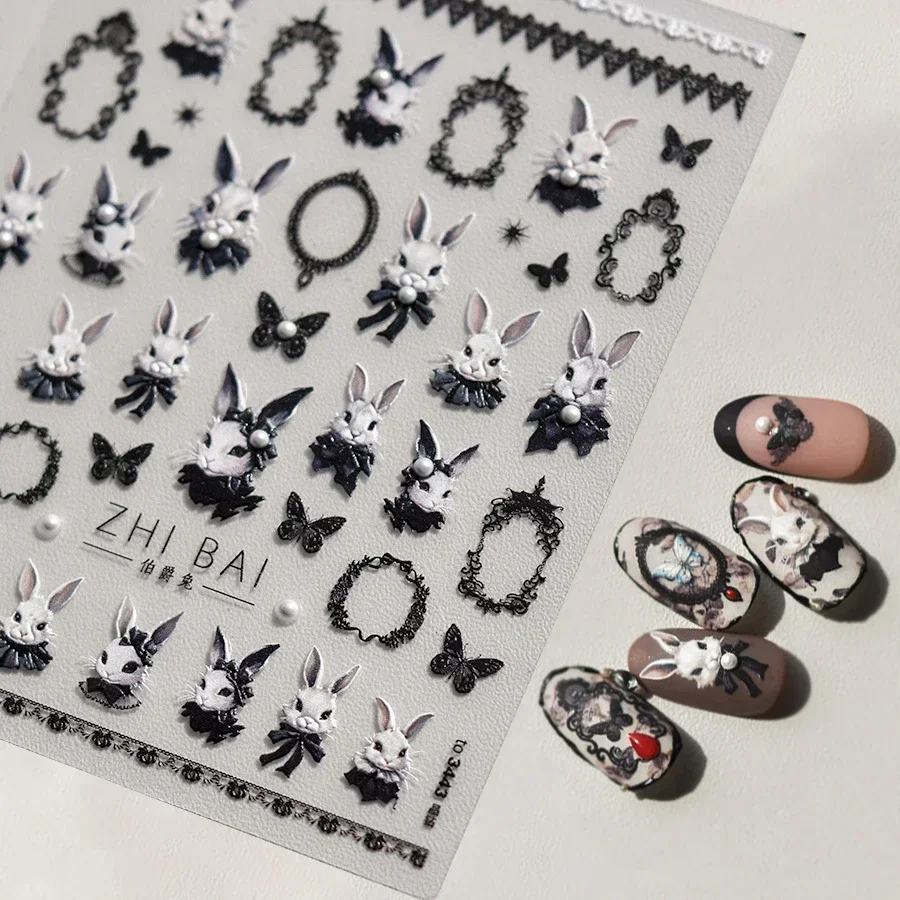 Black Noble Bunny Pearl Butterfly 5D Easter Eggs Cute Rabbit Soft Relief Self Adhesive Nail Art Decoration Sticker 3D Nail Decal
Black Noble Bunny Pearl Butterfly 5D Easter Eggs Cute Rabbit Soft Relief Self Adhesive Nail Art Decoration Sticker 3D Nail Decal