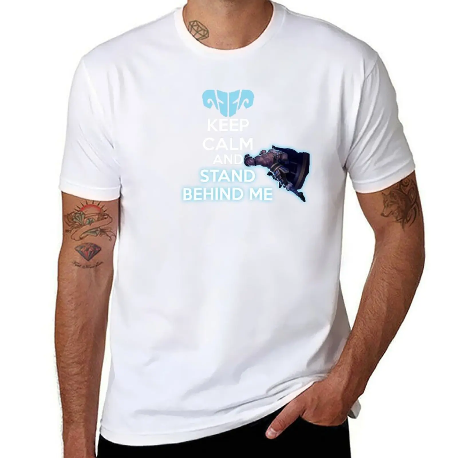 KEEP CALM AND STAND BEHIND ME T-Shirt Casual Minimalist Short Sleeve Top
KEEP CALM AND STAND BEHIND ME T-Shirt Casual Minimalist Short Sleeve Top