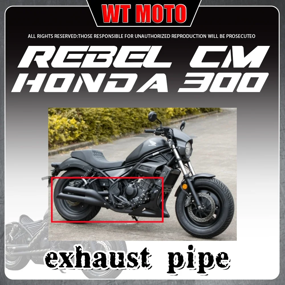 For HONDA Rebel CM300 exhaust tail section double pipe muffler rear section rebel 300 stainless steel muffler tail tube
For HONDA Rebel CM300 exhaust tail section double pipe muffler rear section rebel 300 stainless steel muffler tail tube