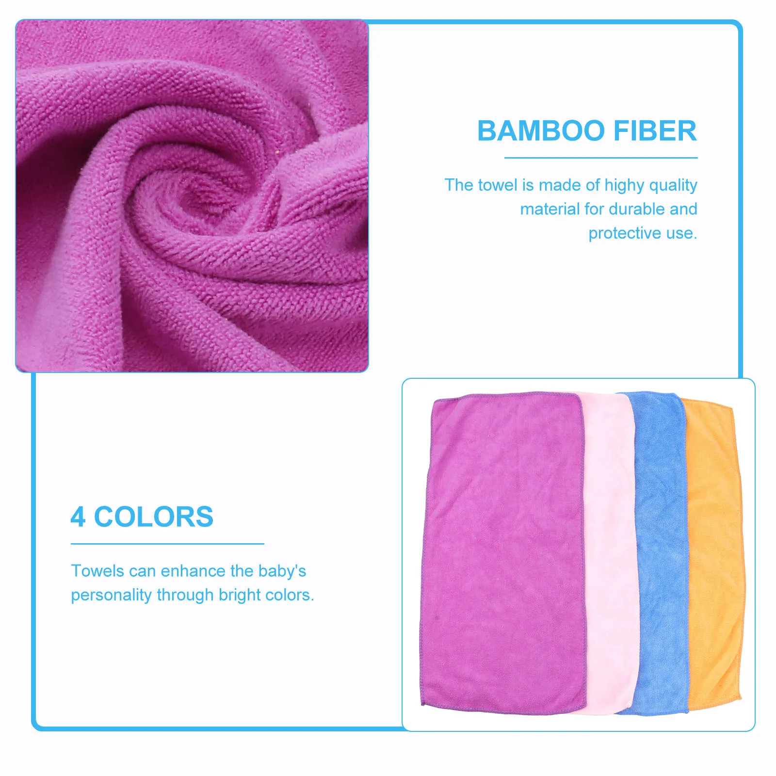 4Pcs Bamboo Fiber Towels Soft Skin-Friendly Water Absorption Children Washcloth Kids Face Towel Drooling Teething Protective
4Pcs Bamboo Fiber Towels Soft Skin-Friendly Water Absorption Children Washcloth Kids Face Towel Drooling Teething Protective