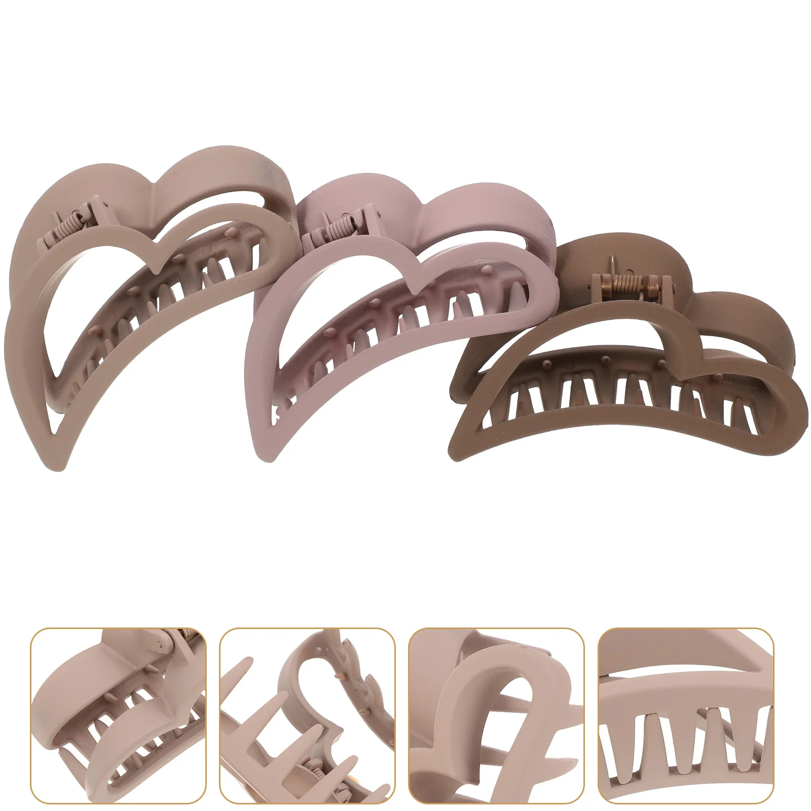 3Pcs Heart Shaped Claw Clip Strong Non Slip Hair Clips for Women Daily Wear Ceremony Birthday Banquet Back Hair Holder
3Pcs Heart Shaped Claw Clip Strong Non Slip Hair Clips for Women Daily Wear Ceremony Birthday Banquet Back Hair Holder