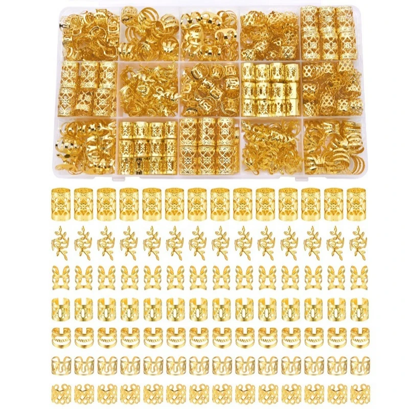 210Pcs Hollow Alloy Hair Extension Loops Set High Quality Durable Various Styles DIY for Dreads Braids Fashion Cute Accessories
210Pcs Hollow Alloy Hair Extension Loops Set High Quality Durable Various Styles DIY for Dreads Braids Fashion Cute Accessories