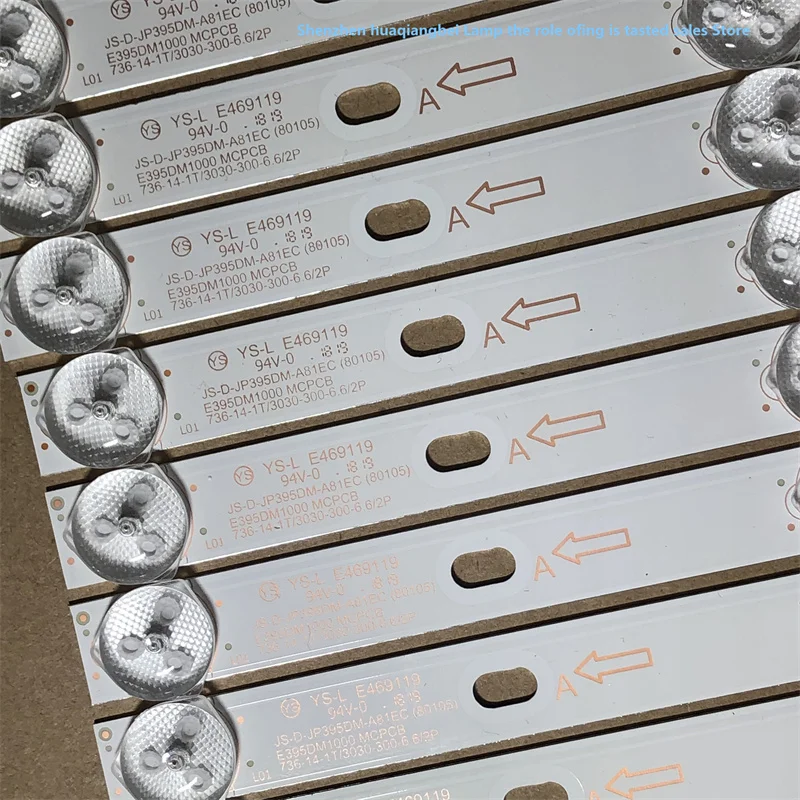 LED backlight strip for D40-M30 40BF400 JS-D-JP395DM-A81EC JS-D-JP395DM-B82EC E395DM1000 MCPCB 40BF400 736MM 8LED 6V 100%NEW
LED backlight strip for D40-M30 40BF400 JS-D-JP395DM-A81EC JS-D-JP395DM-B82EC E395DM1000 MCPCB 40BF400 736MM 8LED 6V 100%NEW