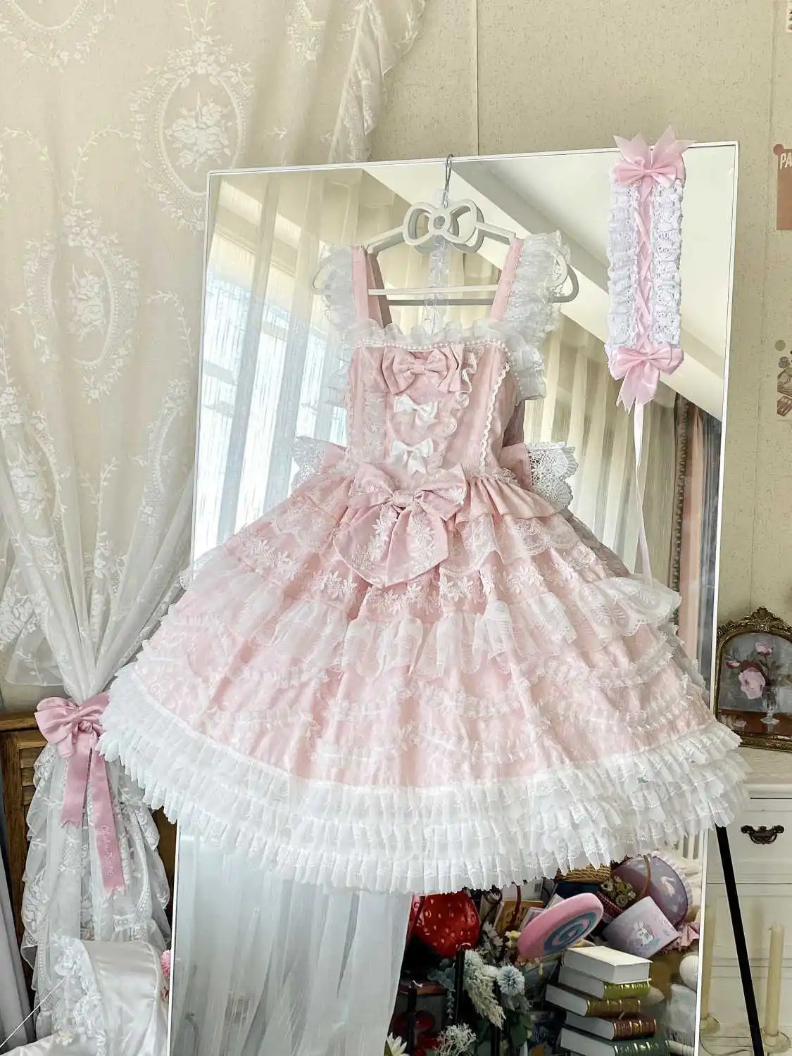 MAGOGO Cherry Blossom Collection Original Design Lolita Style Ballerina-style Wedding Dress with Jsk Bra and Skirt
MAGOGO Cherry Blossom Collection Original Design Lolita Style Ballerina-style Wedding Dress with Jsk Bra and Skirt