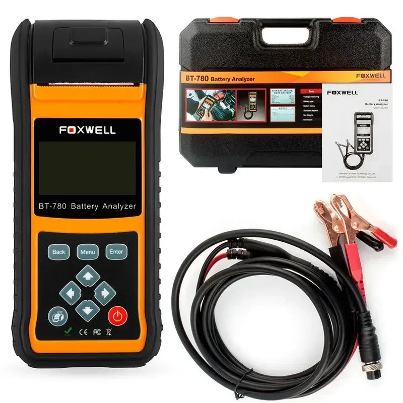 FOXWELL BT780 12V Battery Tester 0-1000A Car AGM GEL EBP Batteries Analyzer Built-in Printer 12V-24V Starting Charging System
FOXWELL BT780 12V Battery Tester 0-1000A Car AGM GEL EBP Batteries Analyzer Built-in Printer 12V-24V Starting Charging System