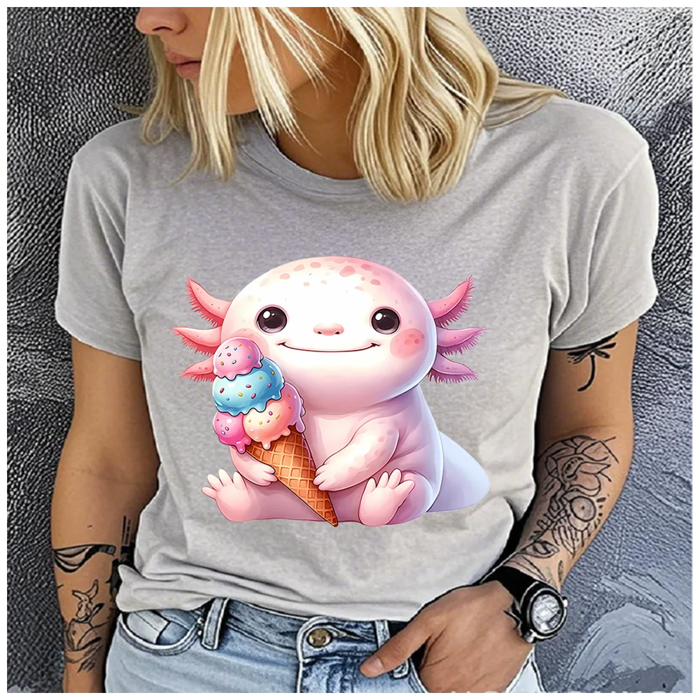 Unisex Cotton 100% Hexagonal Dinosaur Print T-shirt Loose round Neck Casual Short Sleeve Fashion Top for Summer
Unisex Cotton 100% Hexagonal Dinosaur Print T-shirt Loose round Neck Casual Short Sleeve Fashion Top for Summer