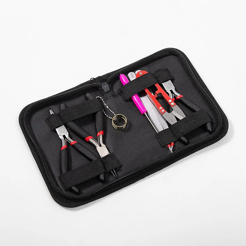 Carbon Steel Jewelry Pliers Set with Round Nose Side Cutting Plier Wire Cutter Scissor Beading Tweezers Jewelry Making Tool Kits
Carbon Steel Jewelry Pliers Set with Round Nose Side Cutting Plier Wire Cutter Scissor Beading Tweezers Jewelry Making Tool Kits