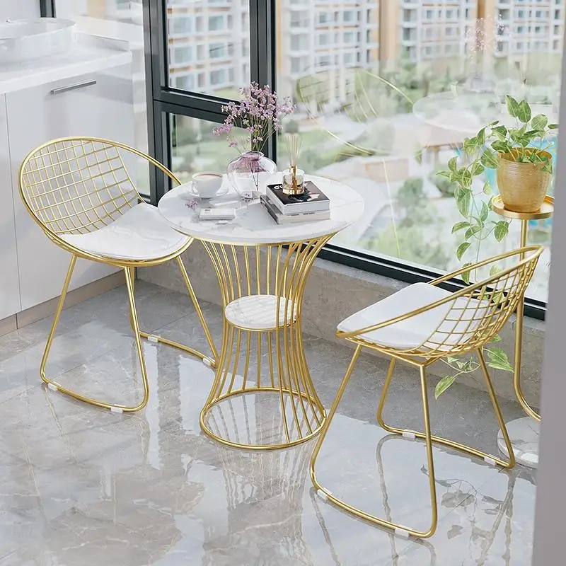 &c Simple Nordic Living Room Balcony Round Marble Coffee Table and Chair Combination
&c Simple Nordic Living Room Balcony Round Marble Coffee Table and Chair Combination
