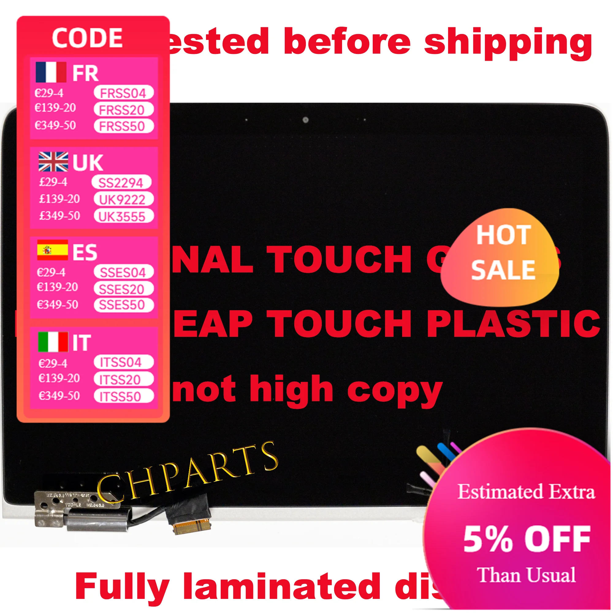 For HP Spectre x360 13-4103dx 13 4000 Pro X360 G1 G2 Convertible Dispaly Replace LCD Touchscreen Full Assembly 828822-001
For HP Spectre x360 13-4103dx 13 4000 Pro X360 G1 G2 Convertible Dispaly Replace LCD Touchscreen Full Assembly 828822-001