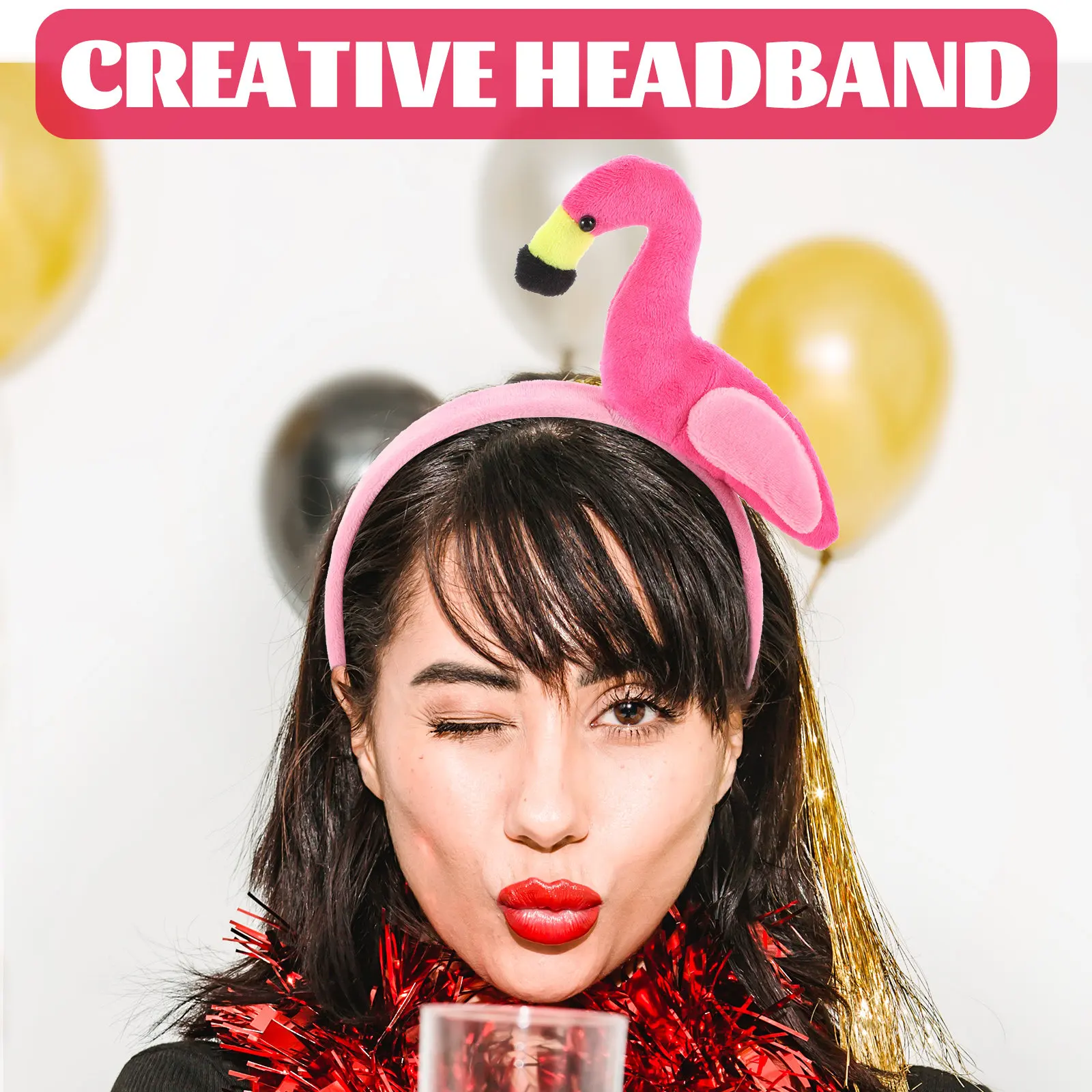 2Pcs Flamingo Headband Stylish Tropical Print Party Headwear for Women Festival Carnival Celebration Fun Hair Accessories
2Pcs Flamingo Headband Stylish Tropical Print Party Headwear for Women Festival Carnival Celebration Fun Hair Accessories