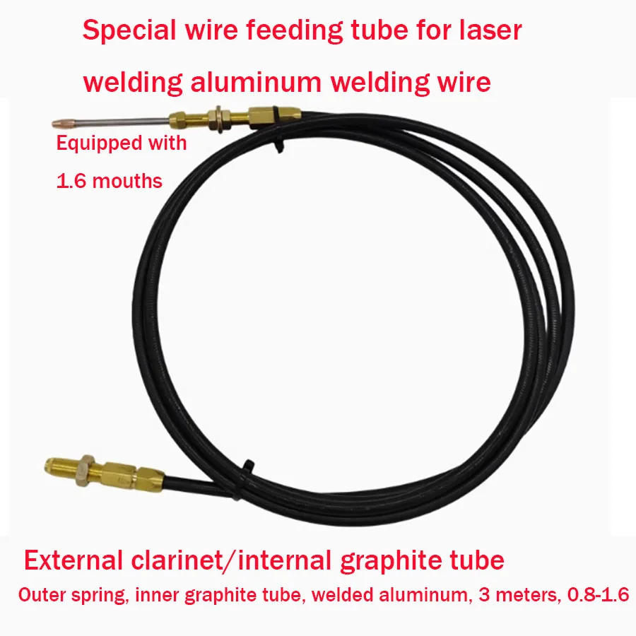 2026Handheld laser welding aluminum graphite wire feeding tube spring aluminum welding wire 0.8-1.6 2.0 wire guide tube 3M 5M 8M
2026Handheld laser welding aluminum graphite wire feeding tube spring aluminum welding wire 0.8-1.6 2.0 wire guide tube 3M 5M 8M