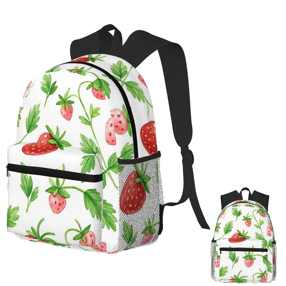 Cute Strawberry Pattern With Leaves And Flowers Student Backpack School Bag Hiking Daypack for Men Women Bookbag Shoulder Bags
Cute Strawberry Pattern With Leaves And Flowers Student Backpack School Bag Hiking Daypack for Men Women Bookbag Shoulder Bags