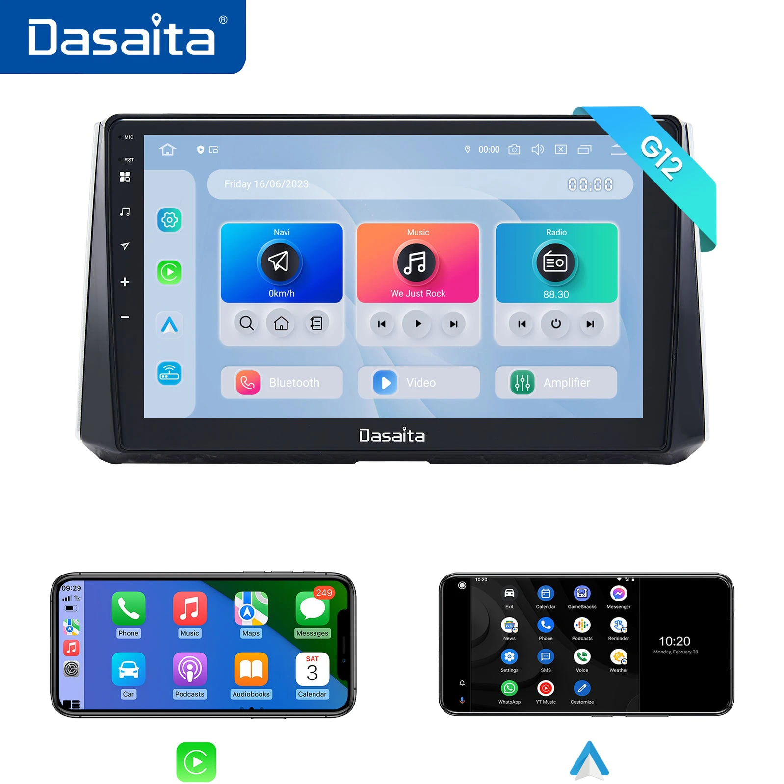 Dasaita для Toyota Corolla 2019 2020 2021 Qualcomm 665 10,2 "QLED экран Wi-Fi + 4G LTE Carplay Android авто радио автомобильная стереосистема
Dasaita для Toyota Corolla 2019 2020 2021 Qualcomm 665 10,2 "QLED экран Wi-Fi + 4G LTE Carplay Android авто радио автомобильная стереосистема