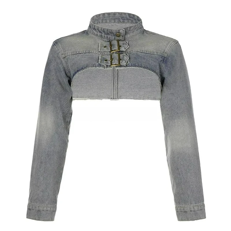 Women Fashion Denim Jacket Y2K Aesthetic Vintage Sexy Crop Tops Coat Japanese Harajuku Streetwear Female Spring Summer Outerwear
Women Fashion Denim Jacket Y2K Aesthetic Vintage Sexy Crop Tops Coat Japanese Harajuku Streetwear Female Spring Summer Outerwear