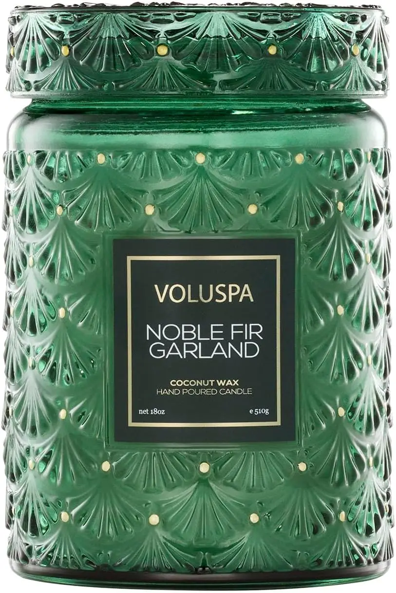 Большая рождественская ароматическая свеча на 18 унций, аромат гирлянды из благородной ели, смесь кокосового воска, время горения на 100 часов, сделано в США
Большая рождественская ароматическая свеча на 18 унций, аромат гирлянды из благородной ели, смесь кокосового воска, время горения на 100 часов, сделано в США