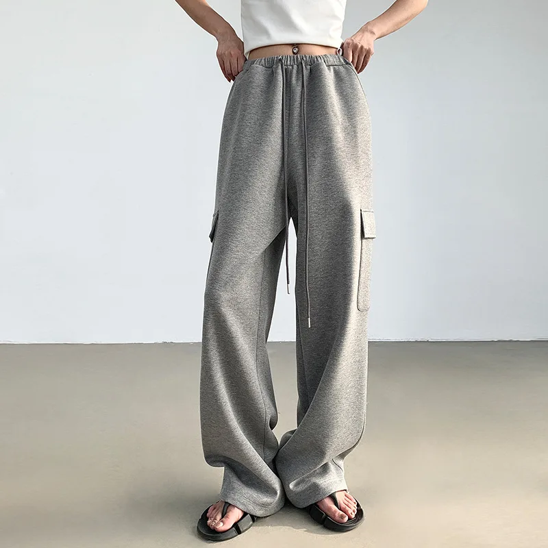 HOUZHOU Wide Leg Sweatpants Women Baggy Gray Cargo Sports Pants Female Oversize Casual Trousers Korean Streetwear Pocket
HOUZHOU Wide Leg Sweatpants Women Baggy Gray Cargo Sports Pants Female Oversize Casual Trousers Korean Streetwear Pocket