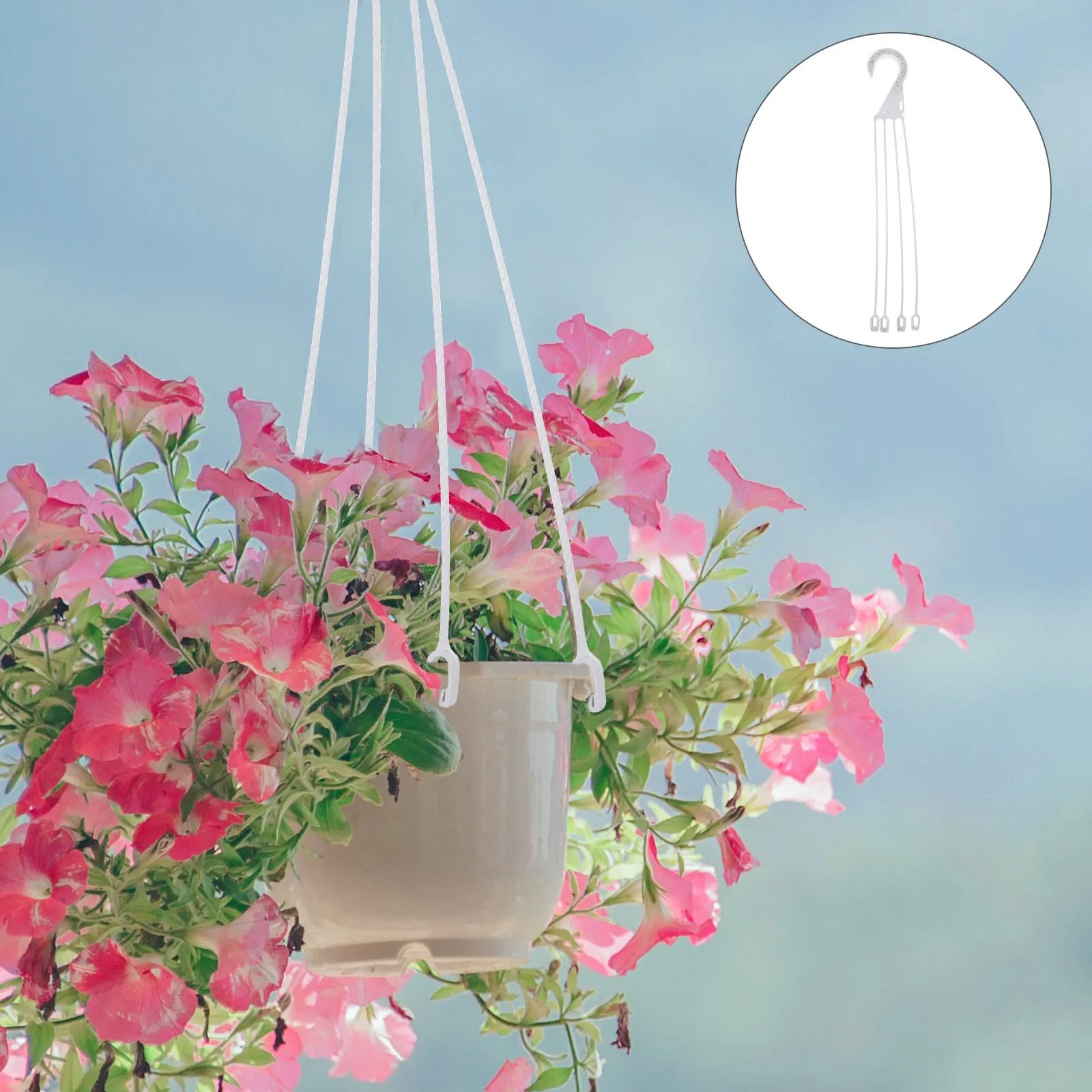 5pcs Hanging Basin Hooks 45cm White Plastic Wall Hooks Flowerpot Support Tools Roller Type Plant Hangers for Kitchen Bedroom
5pcs Hanging Basin Hooks 45cm White Plastic Wall Hooks Flowerpot Support Tools Roller Type Plant Hangers for Kitchen Bedroom
