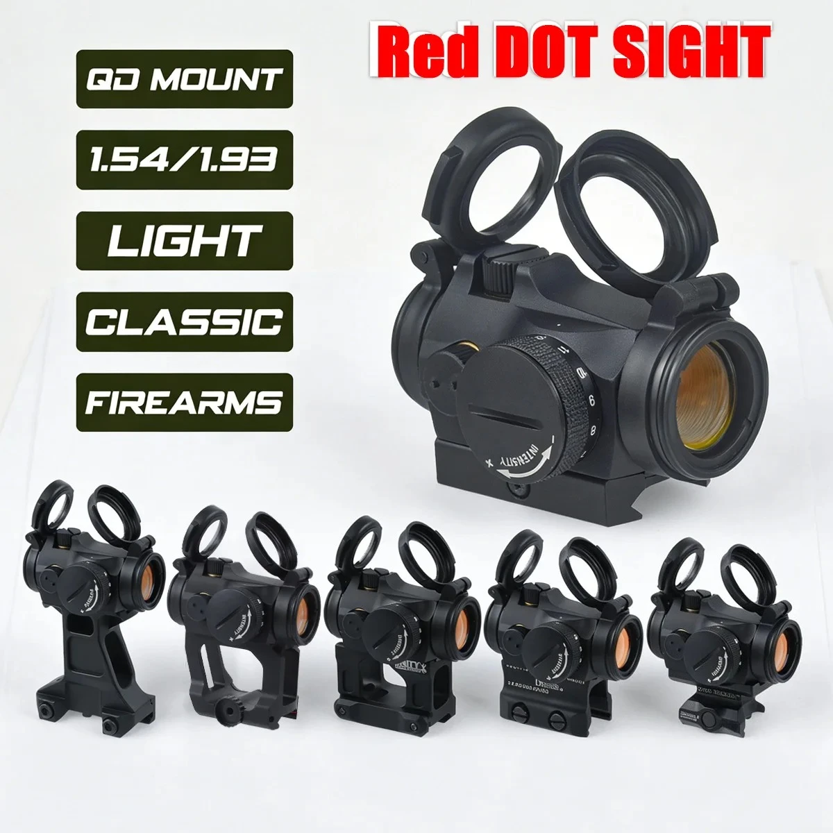 Tactical T01 T02 2MOA Red Dot Sight Scope 1x22 Reflex Optics UNITY 1.54 1.93 2.26 Inch Riser Mount with Original Marking
Tactical T01 T02 2MOA Red Dot Sight Scope 1x22 Reflex Optics UNITY 1.54 1.93 2.26 Inch Riser Mount with Original Marking