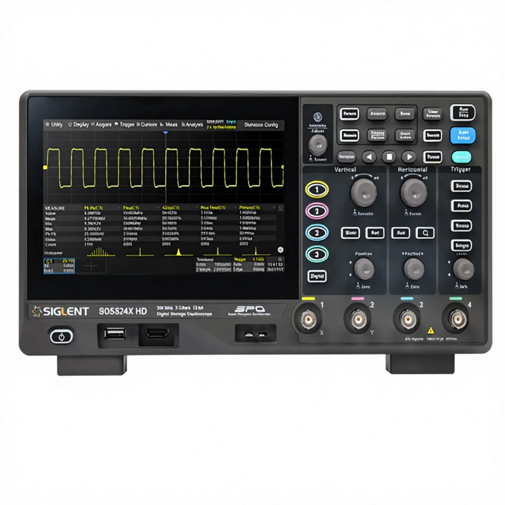 SIGLENT SDS814X HD High-Definition Compact Quad-Channel Digital Oscilloscope with Deep Memory and Precise Signal Analysis
SIGLENT SDS814X HD High-Definition Compact Quad-Channel Digital Oscilloscope with Deep Memory and Precise Signal Analysis