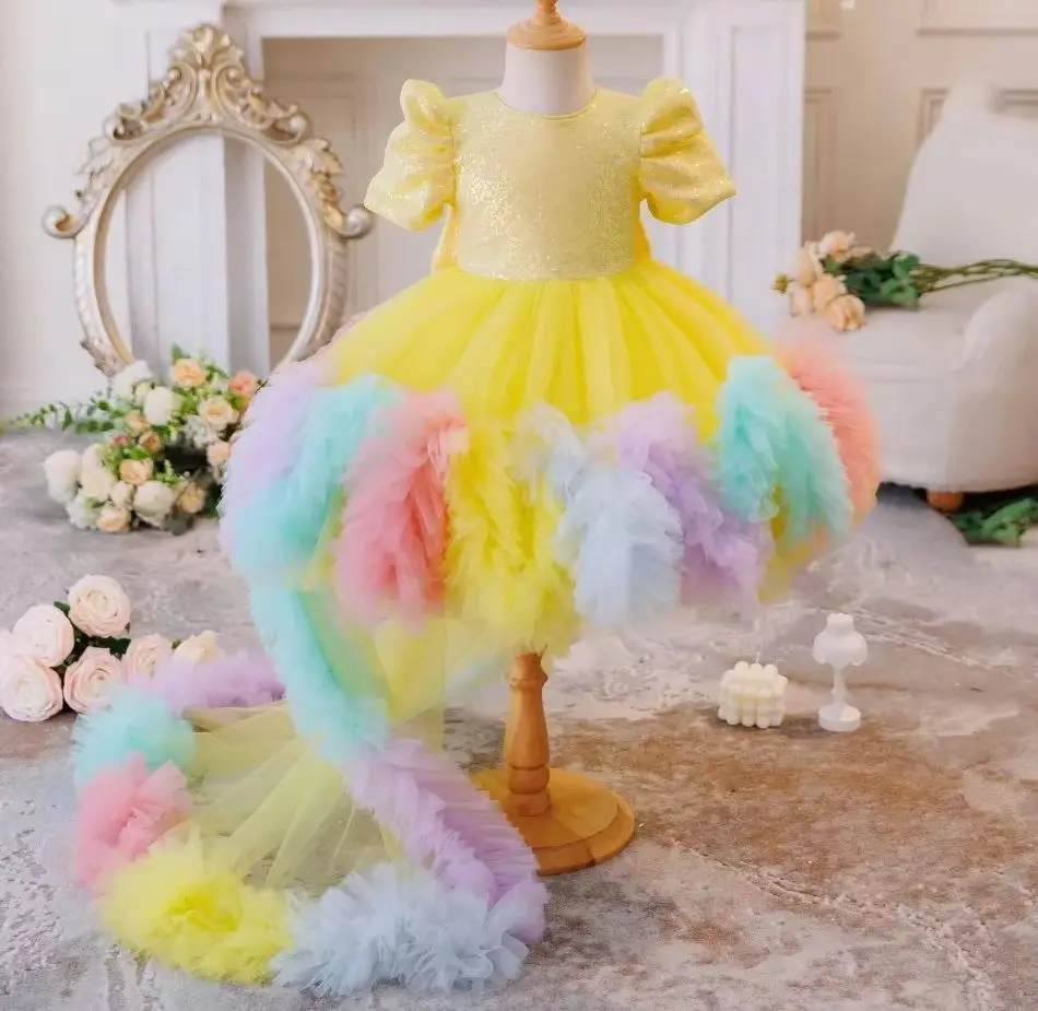 Новое детское праздничное платье для мероприятий со шлейфом и блестками, платья принцессы для девочек, пышная детская красочная одежда для детей 2-6 лет
Новое детское праздничное платье для мероприятий со шлейфом и блестками, платья принцессы для девочек, пышная детская красочная одежда для детей 2-6 лет