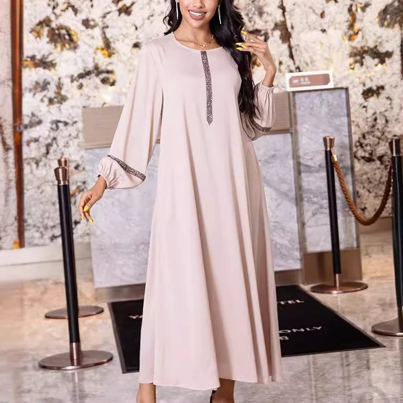 2024 Spring and Autumn Commuter Minimalist Elegant Dress Lantern Sleeves Round Neck Printed Spliced Lace Up Women's Long Dress
2024 Spring and Autumn Commuter Minimalist Elegant Dress Lantern Sleeves Round Neck Printed Spliced Lace Up Women's Long Dress